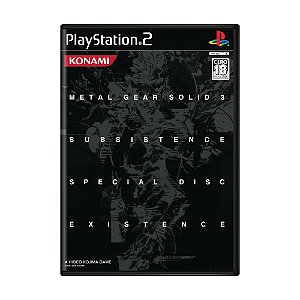 Jogo Metal Gear Solid 3: Subsistence (Existence Limited Edition)(Special disc) - PS2 (Japonês)