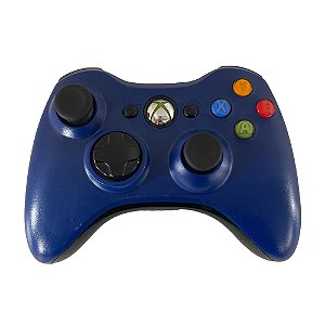 Controle Microsoft Azul Sem Fio - Xbox 360