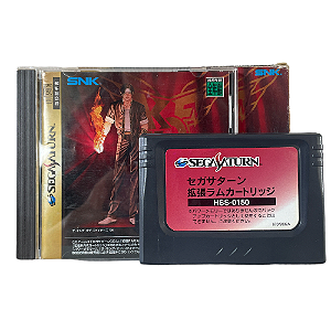 Jogo The King of Fighters '96 (w/ 1MB RAM Cart) - Sega Saturn (Japonês)