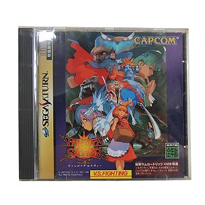 Jogo Vampire Savior: The Lord of Vampire - Sega Saturn (Japonês)
