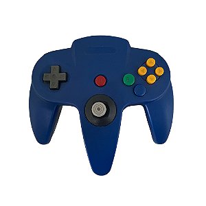 Controle Nintendo 64 Azul Escuro - Sem Marca