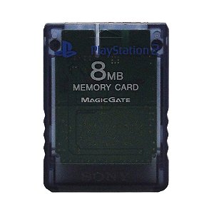 Memory Card 8MB Cinza Transparente - PS2