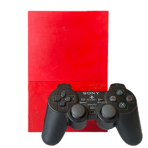 Console PlayStation 2 Vermelho - Sony (Japonês)