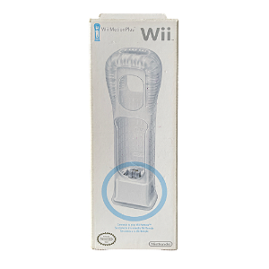 Capa de Silicone Branca + Adaptador Wii Motion Plus Wii - Nintendo