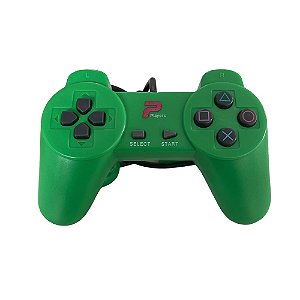 Controle PlayStation 1 com fio Verde - Players