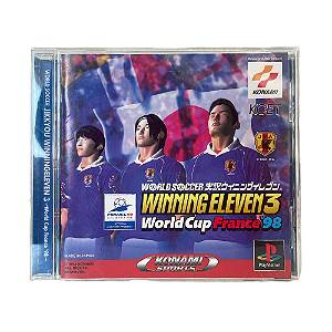 Jogo World Soccer Jikkyou Winning Eleven 3: World Cup France '98  - PS1 (Japonês)