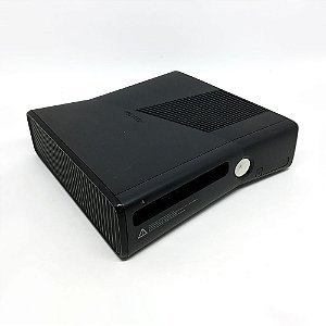 Carcaça Console Microsoft Xbox 360 Slim Preto Com Defeito