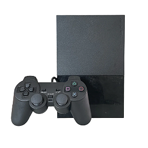 Console PlayStation 2 Slim Preto - Sony (Japonês)