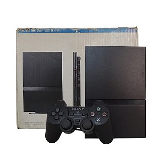 Console PlayStation 2 Slim Preto - Sony (Desbloqueado 1.88)
