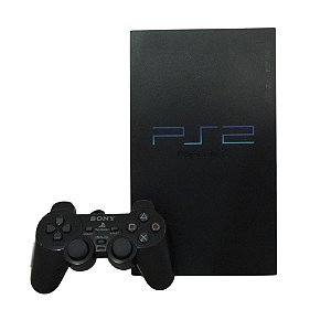 Console PlayStation 2 Fat Preto - Sony (Desbloqueado Thunder)