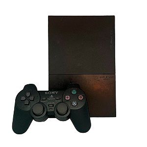 Console PlayStation 2 Slim Preto - Sony (Desbloqueado 1.99)