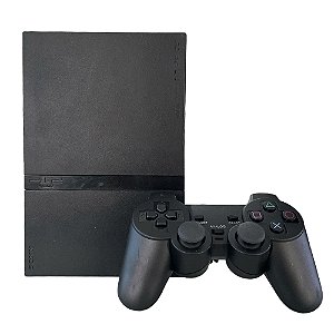 Console PlayStation 2 Slim Preto - Sony (Japonês)