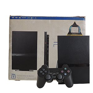 Console PlayStation 2 Slim Preto - Sony (Desbloqueado 1.93)