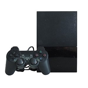 Console PlayStation 2 Slim Preto - Sony (Desbloqueado 1.93)