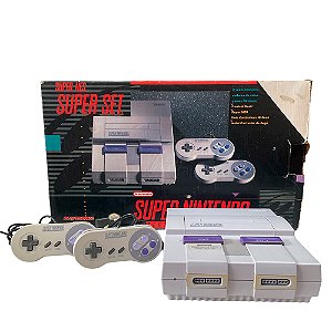 Console Super Nintendo: SUPER SET (PlayTronic) + Super Mario World - SNES