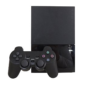 Console PlayStation 2 Slim Preto - Sony (Desbloqueado 1.99)