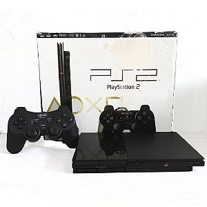 Console PlayStation 2 Slim Preto - Sony (Desbloqueado 1.99)
