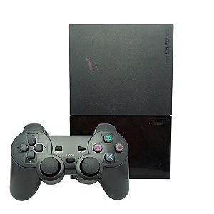 Console PlayStation 2 Slim Preto SCPH-90001 - Sony (Desbloqueado 1.93)