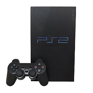 Console PlayStation 2 Fat Preto - Sony (Desbloqueado 1.88)