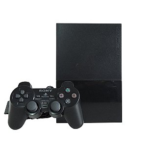 Console PlayStation 2 Slim Preto - Sony (Desbloqueado 1.93)