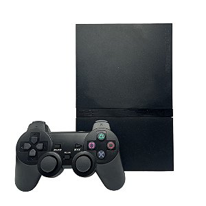 Console PlayStation 2 Slim Preto - Sony (Desbloqueado)