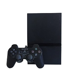 Console PlayStation 2 Slim Preto - Sony (Desbloqueado 1.91)