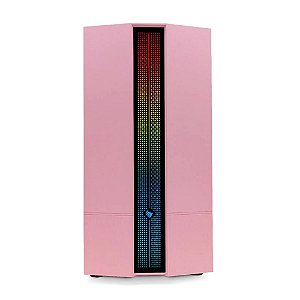 Gabinete Gamer Carrier II Lateral Vidro Temp RGB Rosa