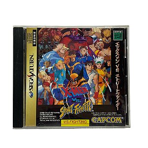 Jogo X-men VS. Street Fighter - Sega Saturn (Japonês)
