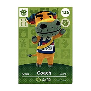 Animal Crossing Amiibo Card: Coach #126 - Nintendo