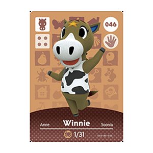 Animal Crossing Amiibo Card: Winnie #046 - Nintendo