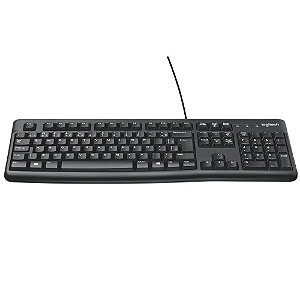 Teclado USB Keyboard Desktop K120 Com Fio - Logitech