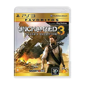 Jogo Uncharted 3: Drake's Deception - PS3 (Favoritos, Lacrado)