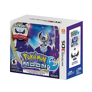 Jogo Pokémon Moon + Miniatura Lunala - 3DS