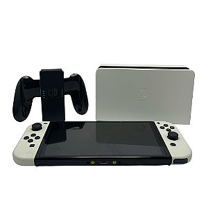 Console Nintendo Switch OLED Branco/Preto - Nintendo (Leia a descrição)