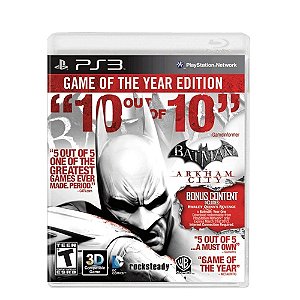Jogo Batman: Arkham City - (Game of The Year Edition) - PS3 (Lacrado)