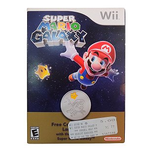 Moeda comemorativa mario galaxy - Nintendo Wii