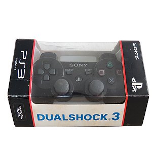 Controle Sony Dualshock 3 Preto - PS3 (Na caixa)