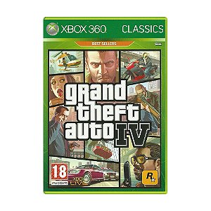 Jogo Grand Theft Auto IV - Xbox 360 (CLASSICS - EUROPEU)