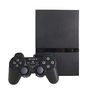 Console PlayStation 2 Slim Preto - Sony (Desbloqueado 1.99)