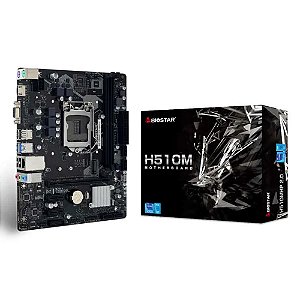Placa-Mãe H510M/E 2.0 Motherboard Socket 1200, Intel, DDR4 uATX - Biostar