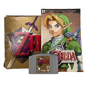 Jogo The Legend of Zelda: Ocarina of Time (Collector Edition) - N64 (BIG BOX)