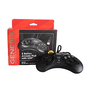 Retro-Bit Genesis 8 Button Arcade pad USB - Sega