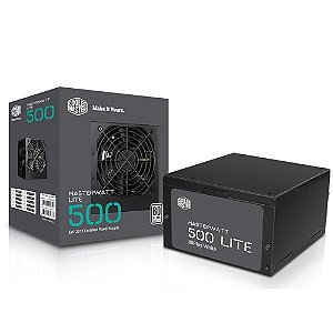 Fonte MasterWatt Lite, 500w, ATX, 80 Plus White - Cooler Master