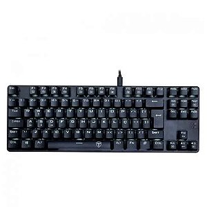 Teclado Mecânico Gamer Bora Single, Led White, Switch Blue, ABNT 2 - T-Dagger
