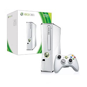 Console Xbox 360 Slim 4GB Branco - Microsoft