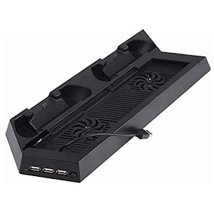 Base Cooler Vertical e Carregamento Para PS4 Fat - ORTZ Gaming