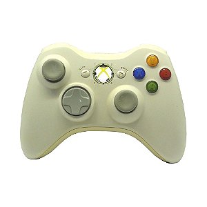Controle Microsoft Branco Sem Fio - Xbox 360