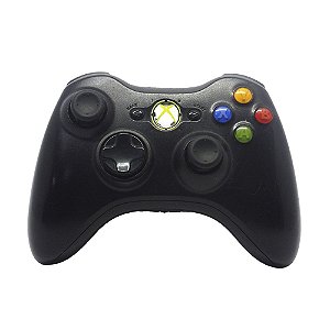 Controle Microsoft Preto sem fio - Xbox 360