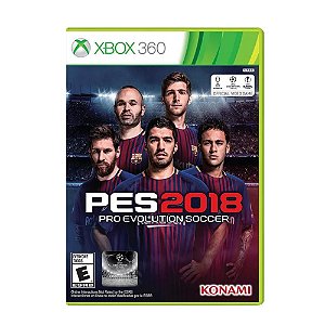 Jogo Pro Evolution Soccer 2018 (PES 18) - Xbox 360 (LACRADO)