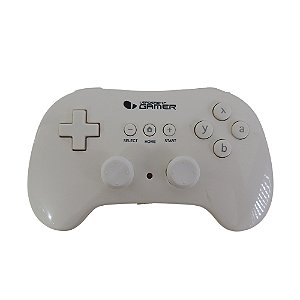 Controle Classic Wii Pro Branco com fio - Leadership Gamer
